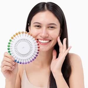 Straight PINS Multicolored Pearl Head Hijab Pins (40 PIN) - Essential ...