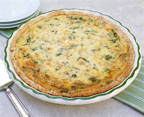 Spinach Mushroom Quiche – AnotherTablespoon