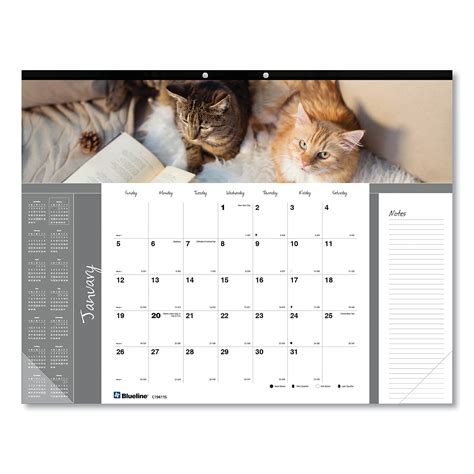 Buy 2023 Blueline Pets Collection 22 x 17 Monthly Desk Pad Calendar ...