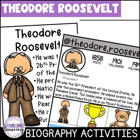 Eleanor Roosevelt Biography Activities for Kindergarten, 1st Grade, & 2nd Grade - Classful