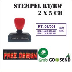 Jual Stempel RT, RW, Kelurahan, Kecamatan Ukuran 2 x 5 cm Warna - 2 ...
