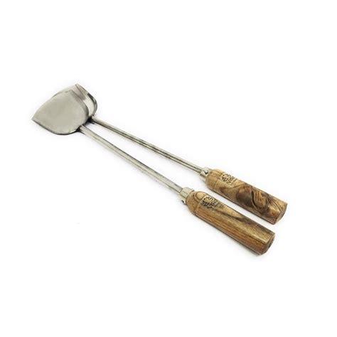 Buy Nyra® Stainless Steel Chinese Spatula/Palta with Wooden Handle for ...