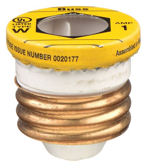 BUSSMANN, W Series, Fast-Acting, Plug Fuse - 1DC08|W-1 - Grainger