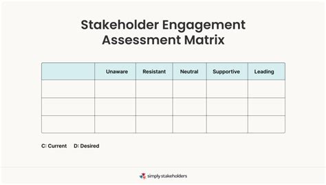 Image result for Stakeholder Assessment Matrix Example