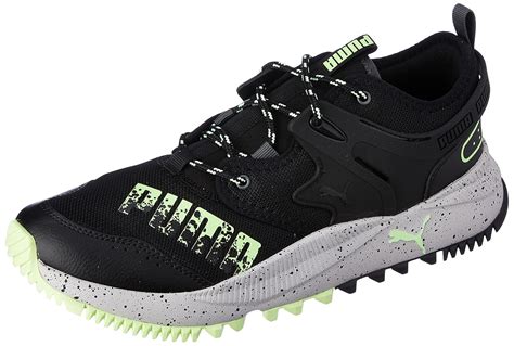 Puma Unisex-Adult Pacer Future Trail Black-Black-Fizzy Lime Sneaker ...