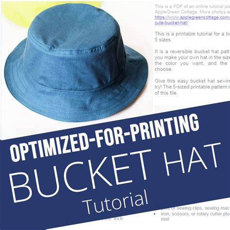 Image result for Bucket Hat Tutorial