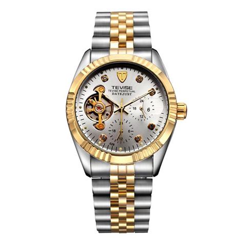 Tevise-629-A Silver Luxury Automatic Watch for-Men : Amazon.in: Fashion