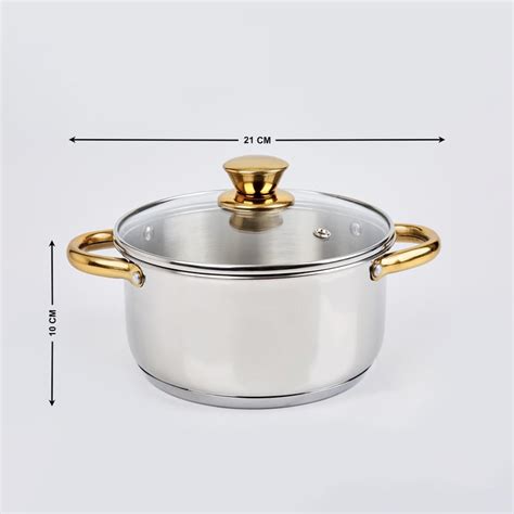 Buy Shale Byron 7Pcs Stainless Steel Cookware Set from Home Centre at ...