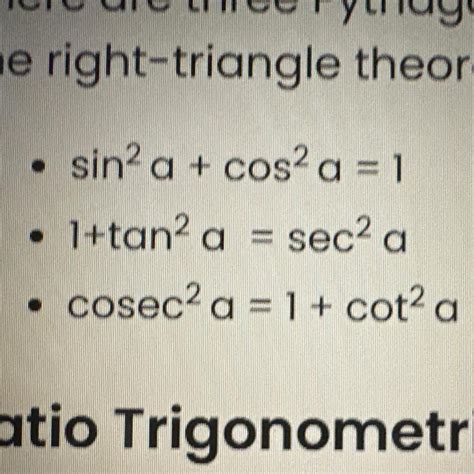 Trikonmiti ka formula - Brainly.in