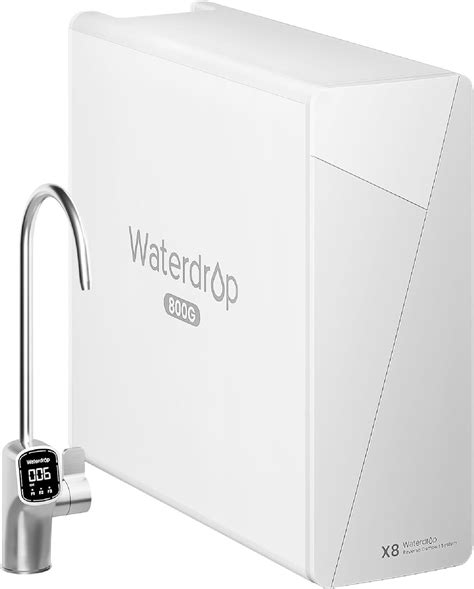 Waterdrop X8 Reverse Osmosis System, NSF/ANSI 58&372 Certified, 800 GPD ...