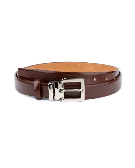 Buy Women's Brown Leather Belt | Thin 1 inch | Capo Pelle