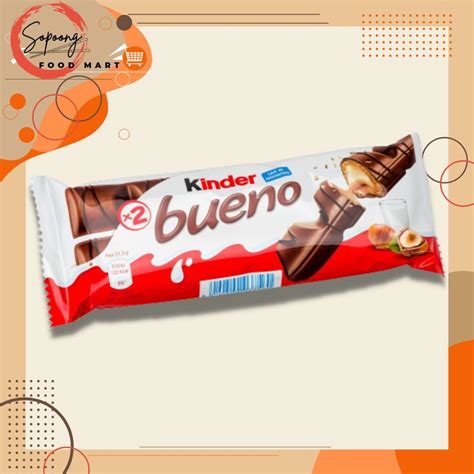 Kinder Bueno Chocolate Bars 43g | Shopee Philippines