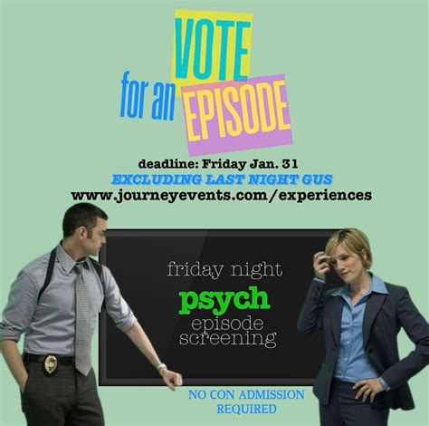 Psych Con Updates | The cast and days of appearances for ...