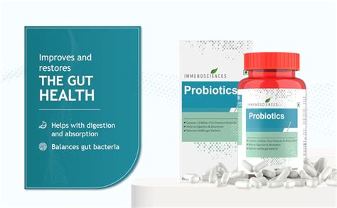 IMMUNOSCIENCES Premium Probiotics with 22 Billion CFUs, Probiotic ...