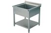 Évier de cuisine Virtus Group Plonge1 Bac sur piètement avec Étagère ...