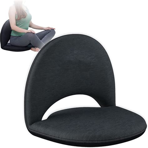 Rhyhorn Floor Chair with Back Support- Foldable Meditation Chair with 5 ...