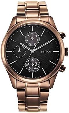 Titan Neo Black Dial Quartz Multifunction Stainless Steel Strap Watch ...