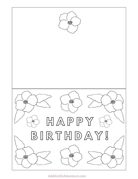 Printable Birthday Cards To Color Pdf Printable Templates Freeprintable ...