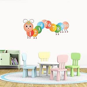 Buy Rabhya International Wall Stickers Cute Counting Caterpillar Online ...