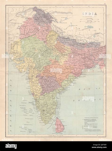 India map with states hi-res stock photography and images - Alamy