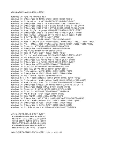 Windows 10 Key Code Only 的图像结果
