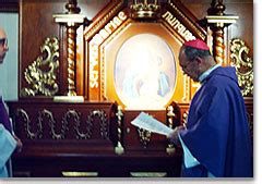Bendición de la capilla de la MTA en Medellín, Colombia