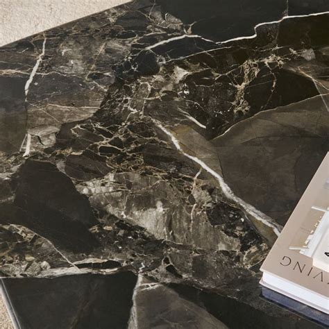 Buy Baleno Faux Marble Top Coffee Table - Black from Home Centre at ...