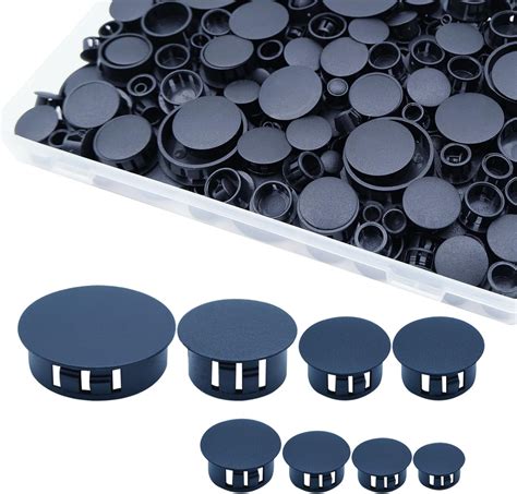 Uillcuet 180PCS 8 Sizes Black Plastic Hole Plugs, Plastic India | Ubuy