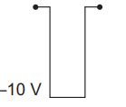 If in a p-n junction diode, a square input signal of 10 V is applied as ...