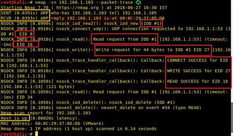 Understanding Nmap Packet Trace