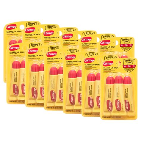 Carmex Medicated Lip Balm Tubes - 12 Packs of 3 Macao | Ubuy