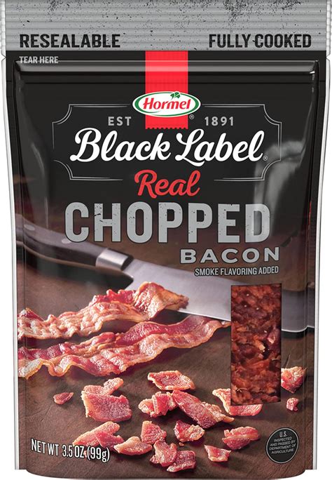 Amazon.com: HORMEL BLACK LABEL Thick Cut Bacon, Fully Cooked Bacon ...