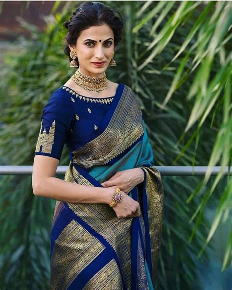 Blue Color Designer Bold And Beautiful Saree Indian | Etsy | Saree ...
