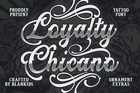 Tattoo Lettering Fonts Chicano Font | Tattoo Style, A Script Font By