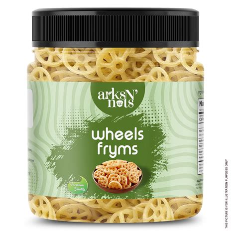 ARKS N NUTS Ready to Fry Wheels Fryums Crunchy Papad Chips Snacks ...