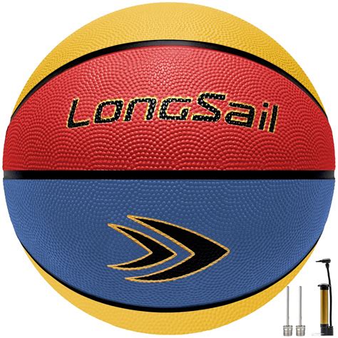 Longsail Indoor/Outdoor Basketballs, Size 5 (27.5") Basketball Ball ...