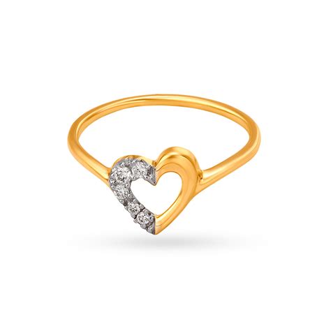 Heart-shaped Diamond Finger Ring