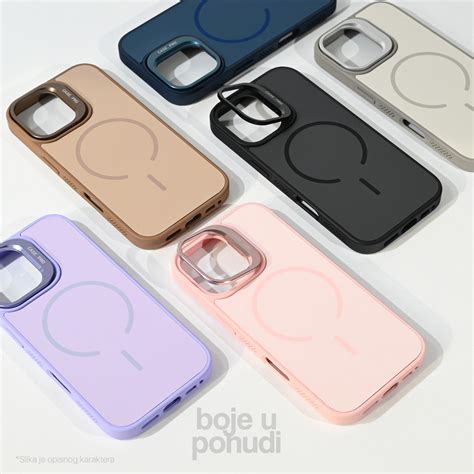 Maska(futrola) Magsafe Matte Shield za iPhone 16 Pro Max 6.9 roze - Mob ...