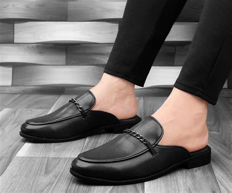 Bacca Bucci Men MOROCCO Mules Loafers with Comfortable Memory Insoles