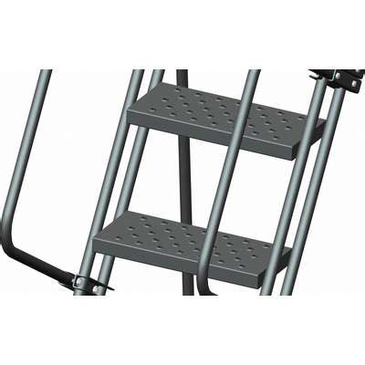 915932 Ballymore 12-Step, Unassembled, Steel Rolling Ladder; 450 lb ...