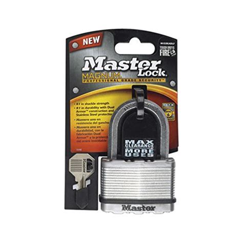 Master Lock Padlock Magnum Laminated 2-1/2" 1-1/2" Steel Uses M1 Key ...