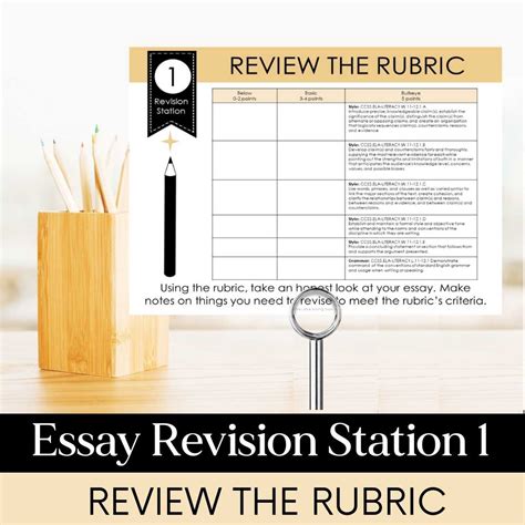 High School and Middle School ELA Essay Revision Stations - Building ...
