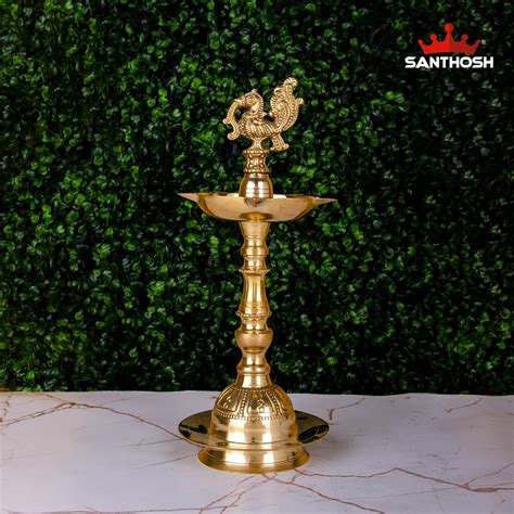 Brass Kansi Annam Vilakku – 10.6 Inch | Annam Style Brass Lamp for Sou ...