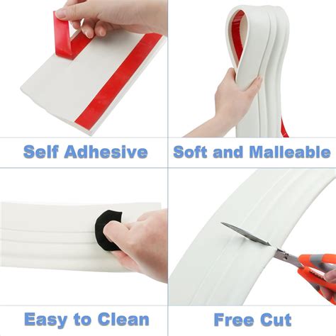 Duzzy Flexible Baseboard Molding Trim - Peel and India | Ubuy