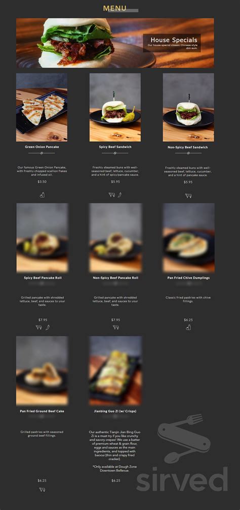 Dough Zone™ Dumpling House (Overlake) menus in Bellevue, Washington ...