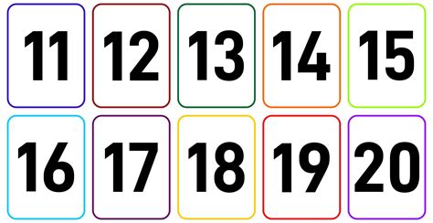 Image result for Large Printable Number Cards