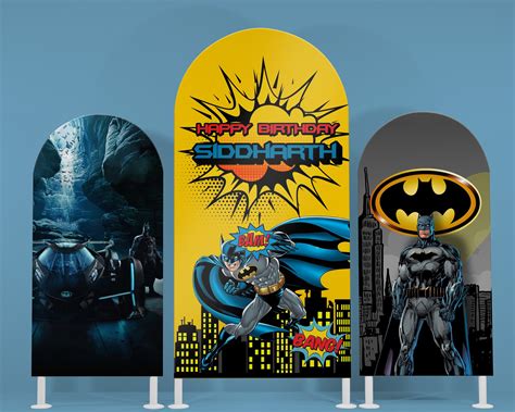 Batman Theme Arch Backdrop | Birthday Party Supplies India Online
