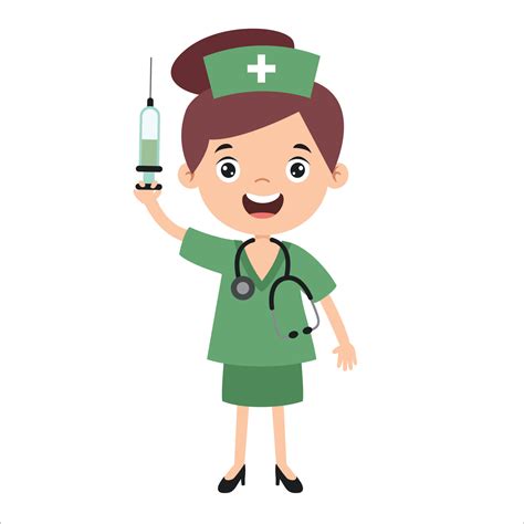 Cartoon Drawing Of A Nurse 5520084 Vector Art at Vecteezy
