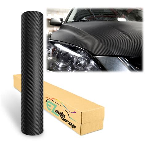 EzAuto Wrap Matte Black 3D Carbon Fiber Vinyl Wrap for Cars India | Ubuy