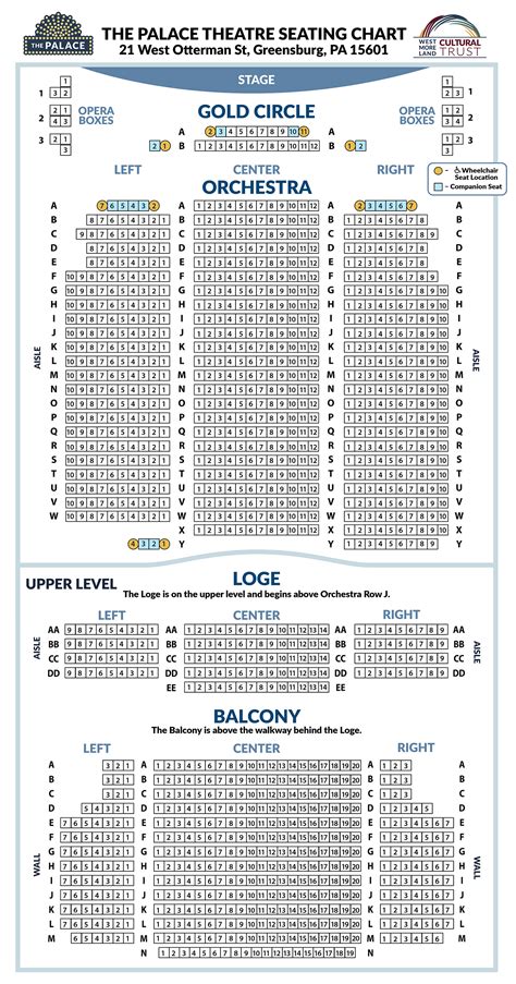 Palace Theatre Seating Chart | View Seating Layout